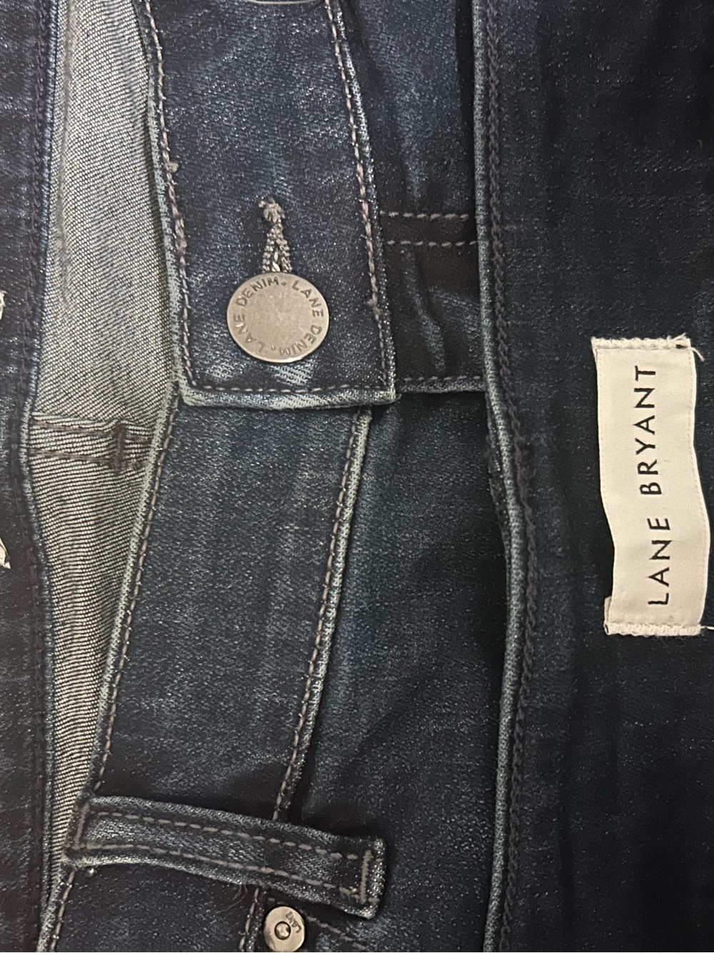 Lane Bryant Dark Blue Straight-Leg Jeans - Classic Denim Pair of Two Size 18L - Picture 6 of 9